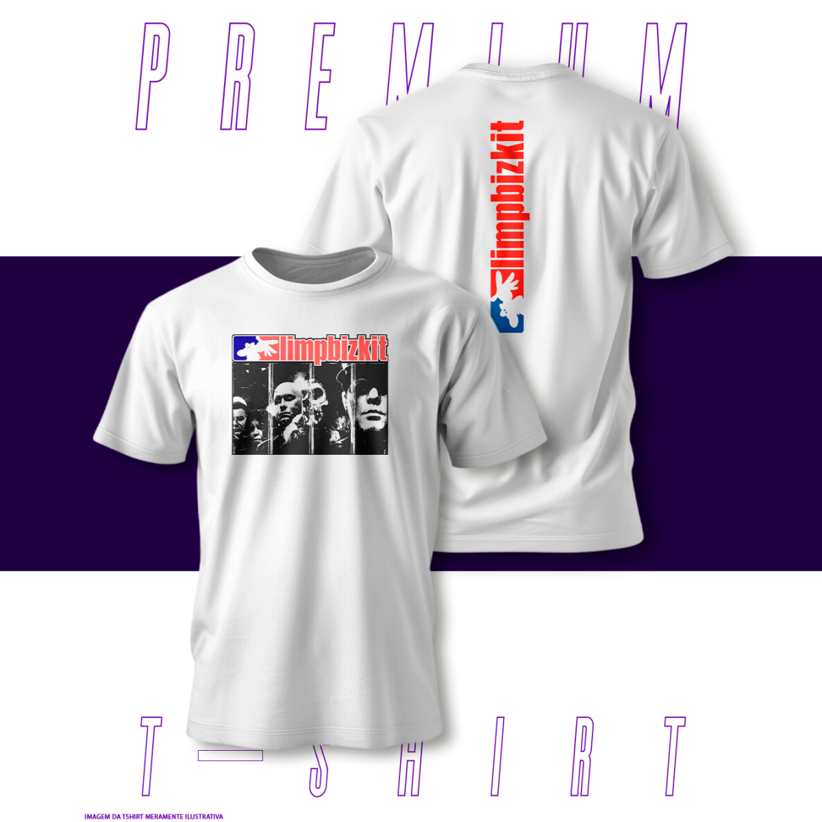 Nome do produto: Camiseta Premium - LimpBizkit