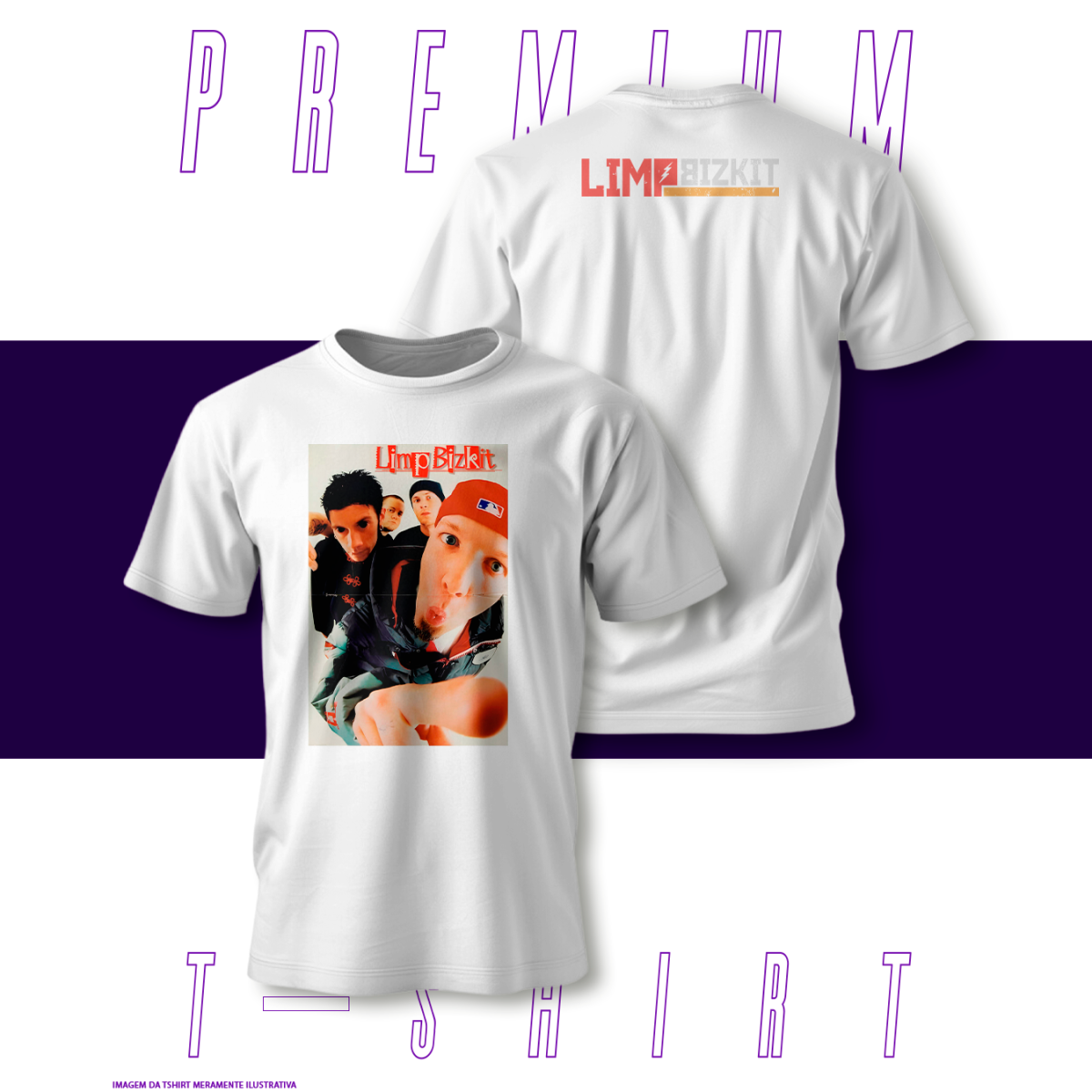 Nome do produto: Camiseta Premium - LimpBizkit
