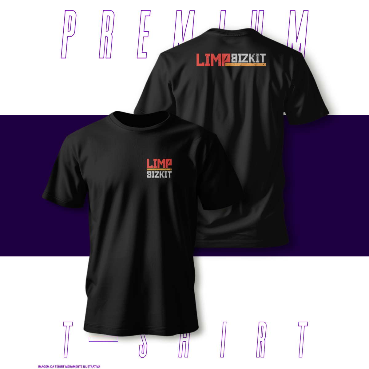 Nome do produto: Camiseta Premium - Limpbizkit