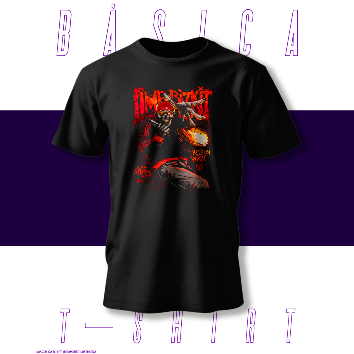 Nome do produto: Camiseta Básica - Limpbizkit