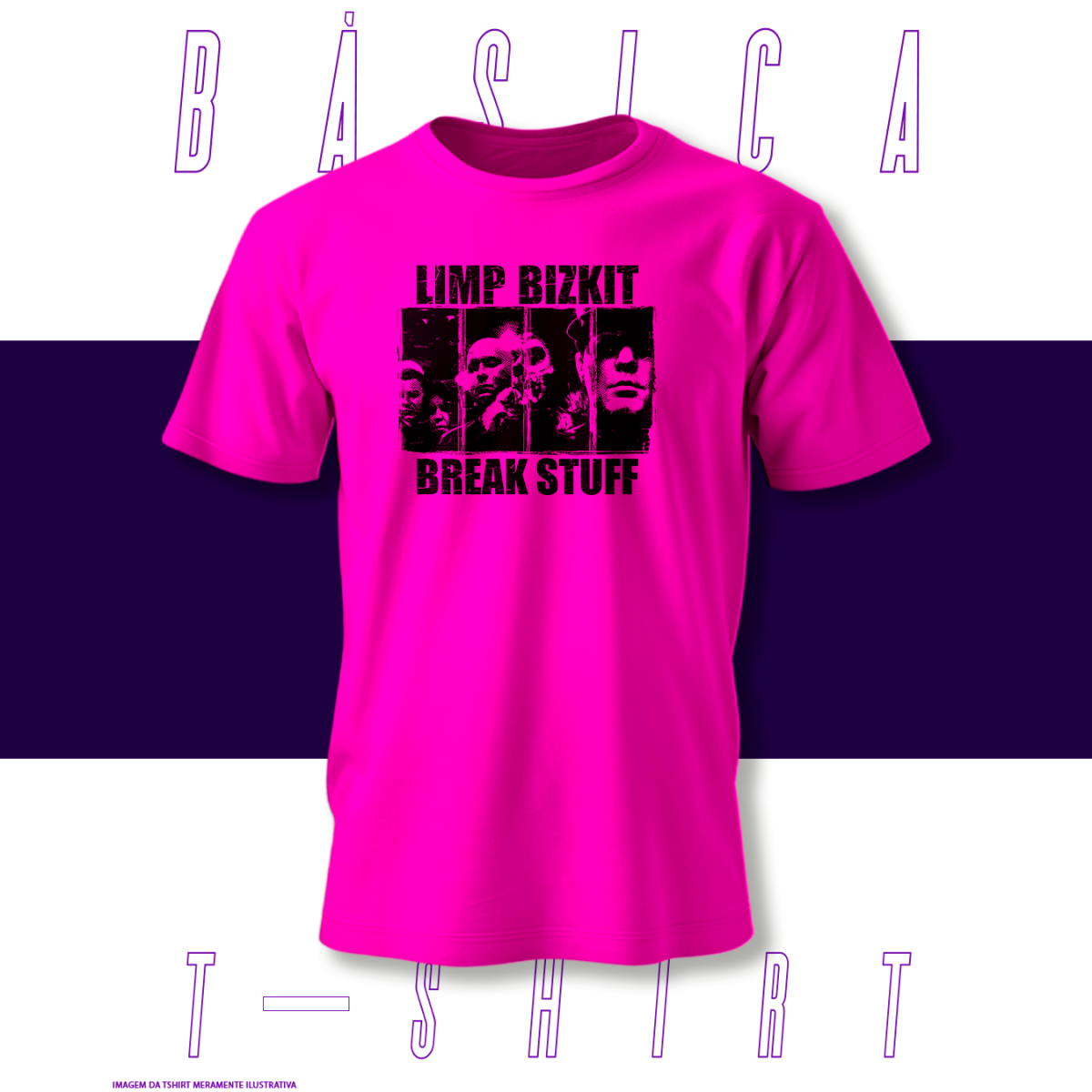 Nome do produto: Camiseta Básica - Limpbizkit