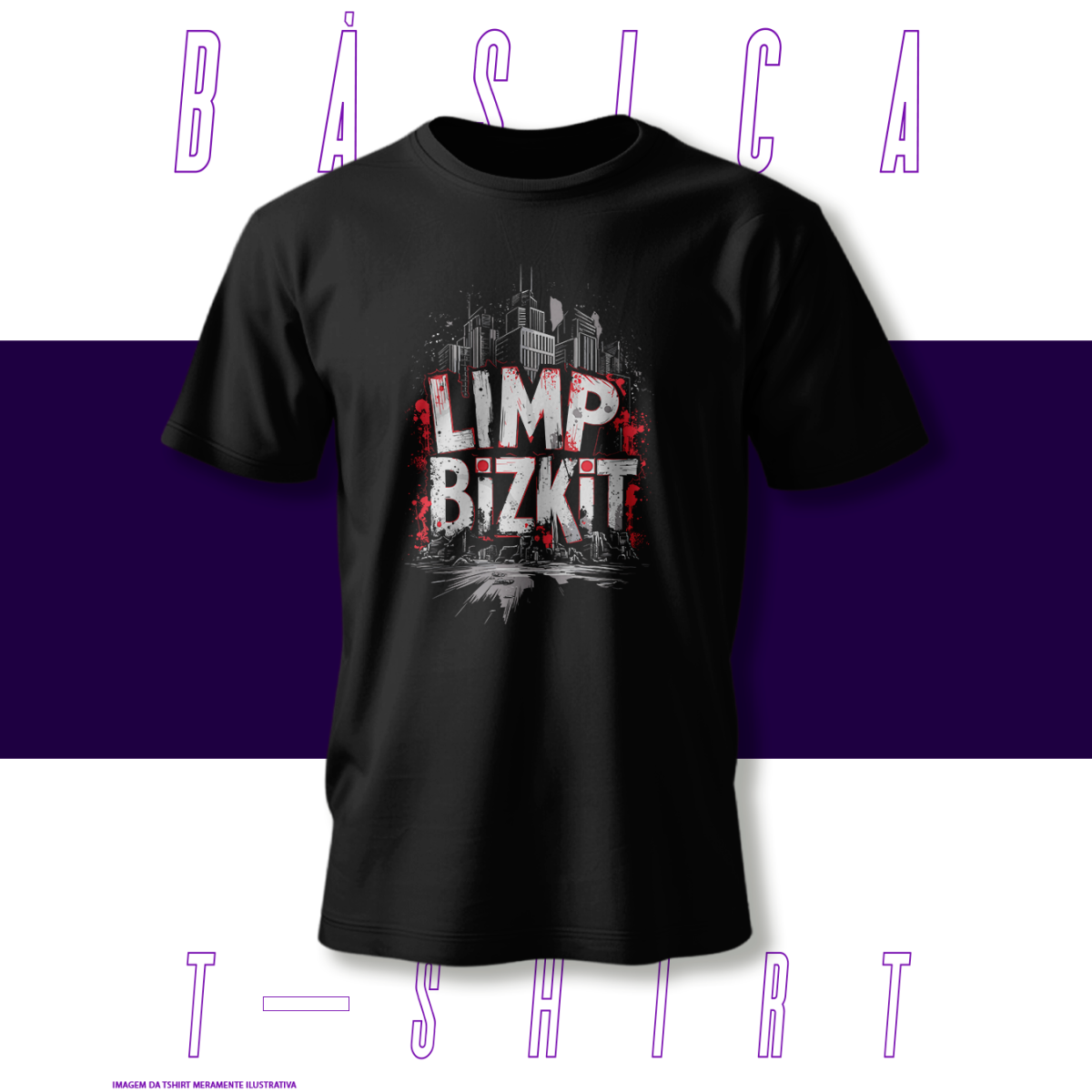 Nome do produto: Camiseta Básica - Limpbizkit