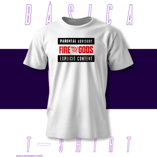 Nome do produto Camiseta Básica - Parental Advisory - Fire From The Gods