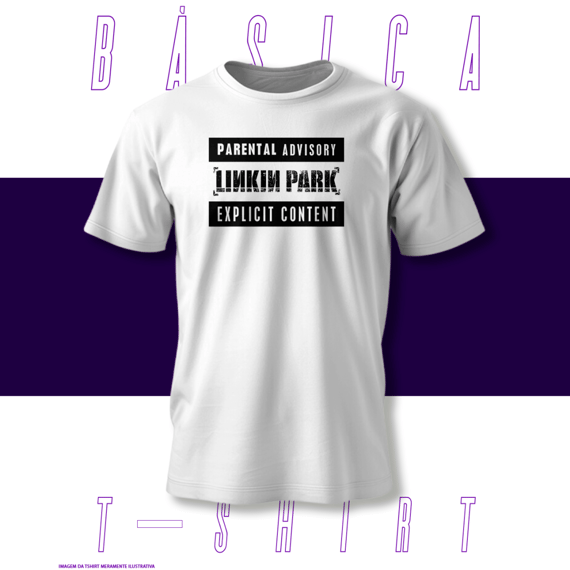 Camiseta Básica - Parental Advisory - Linkin Park