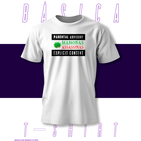 Camiseta Básica - Parental Advisory - Mamonas Assasinas