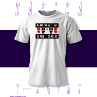 Nome do produto Camiseta Básica - Parental Advisory - Marylin Manson