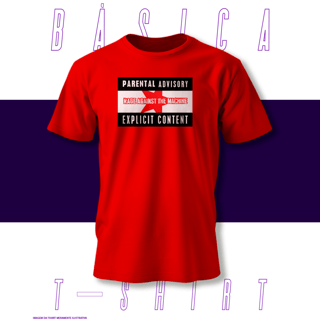 Nome do produto Camiseta Básica - Parental Advisory - Rage Agains The Machine