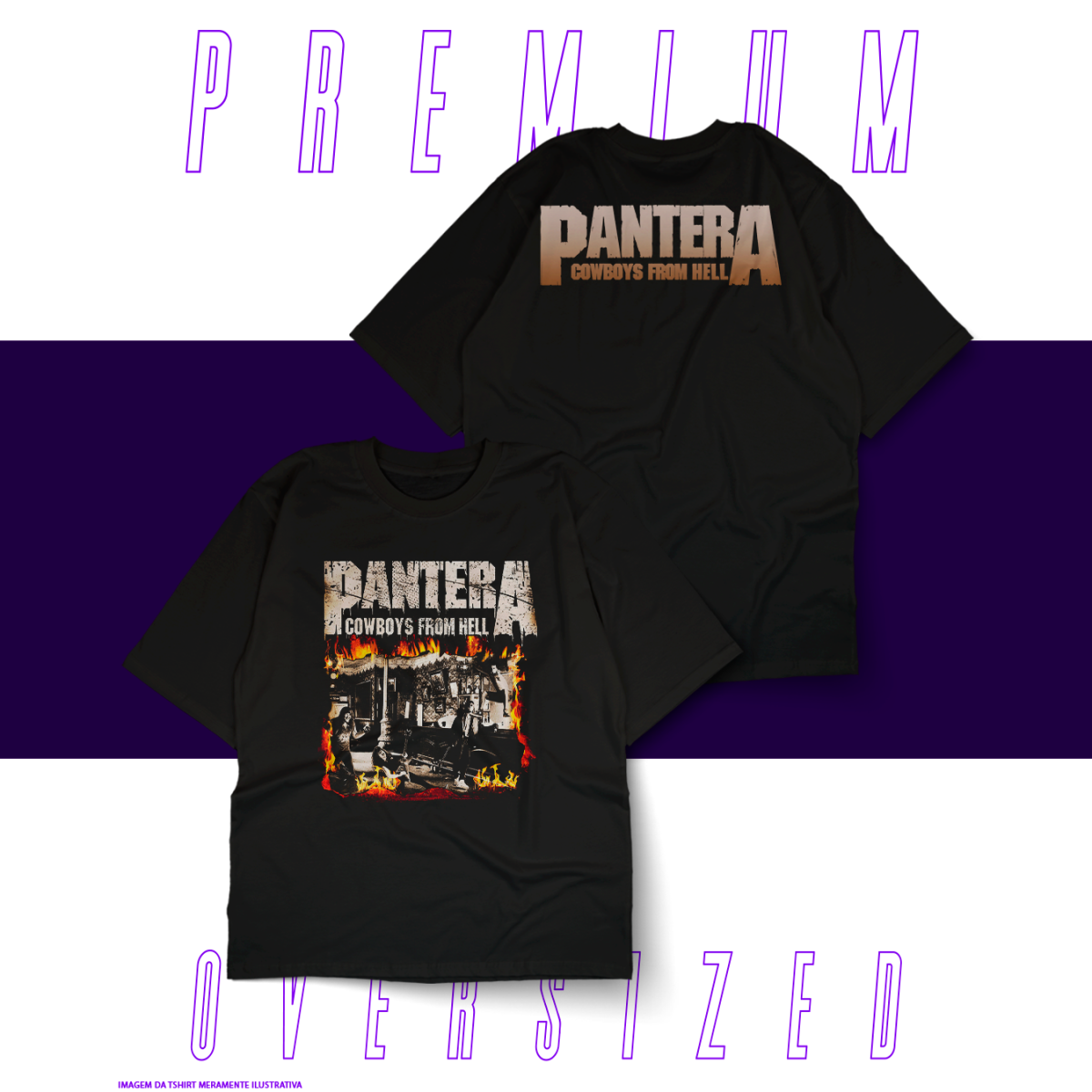 Nome do produto: Oversized Unissex - Pantera