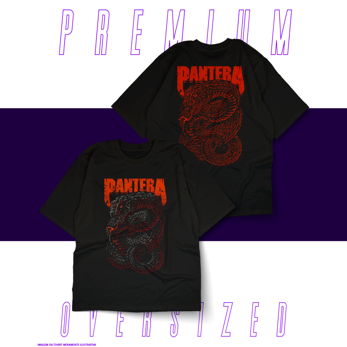 Nome do produto: Oversized Unissex - Pantera