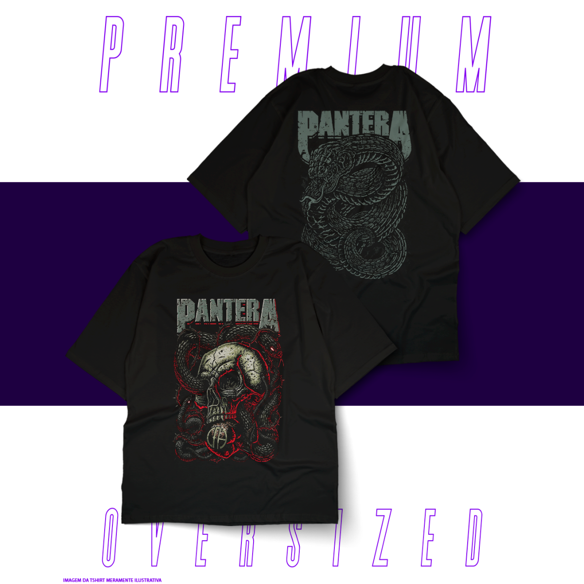Nome do produto: Oversized Unissex - Pantera