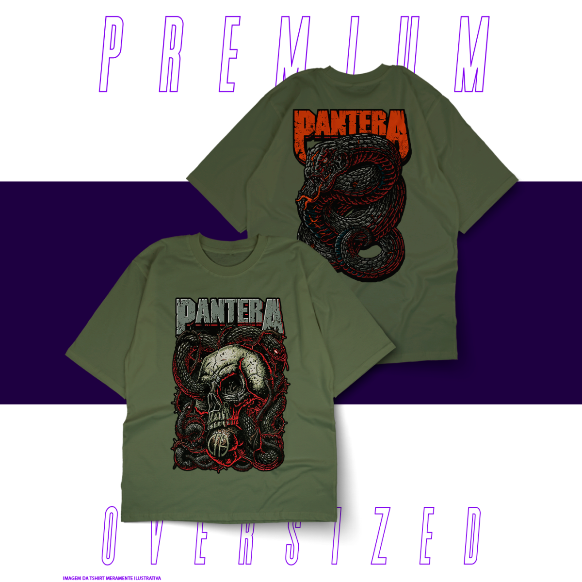 Nome do produto: Oversized Unissex - Pantera