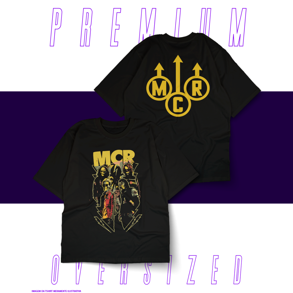 Nome do produto: Oversized Unissex - My Chemical Romance