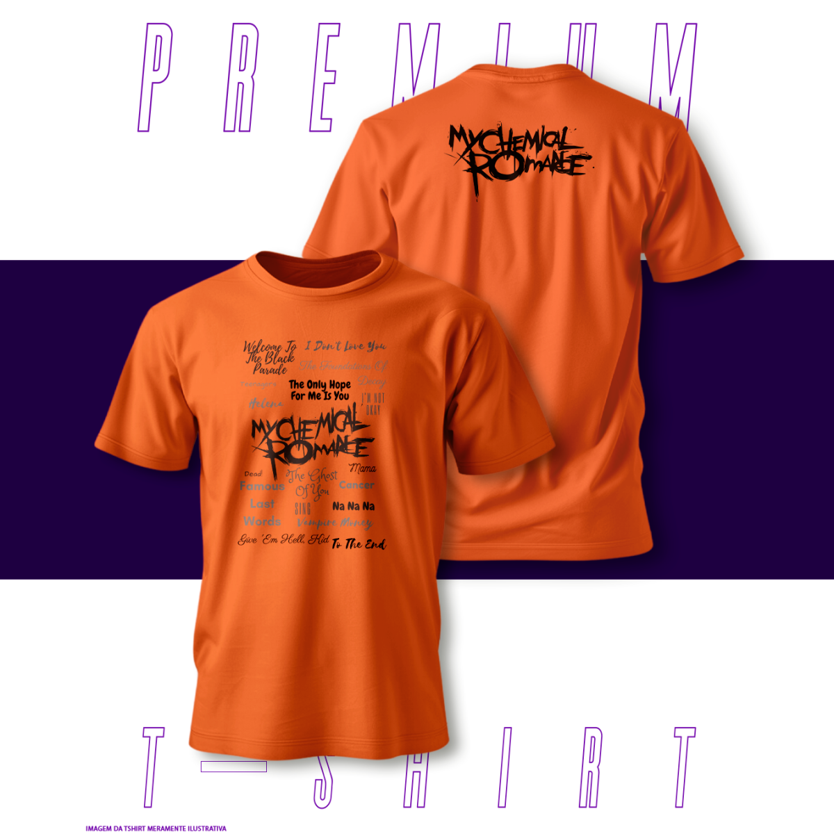 Nome do produto: Camiseta Premium - My Chemical Romance