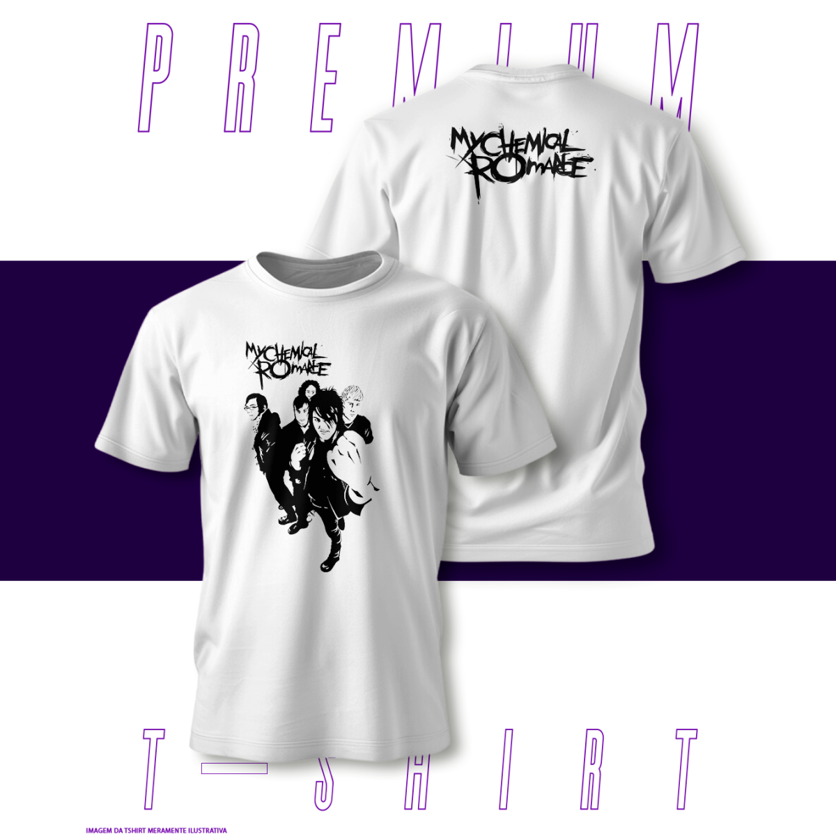 Nome do produto: Camiseta Premium - My Chemical Romance