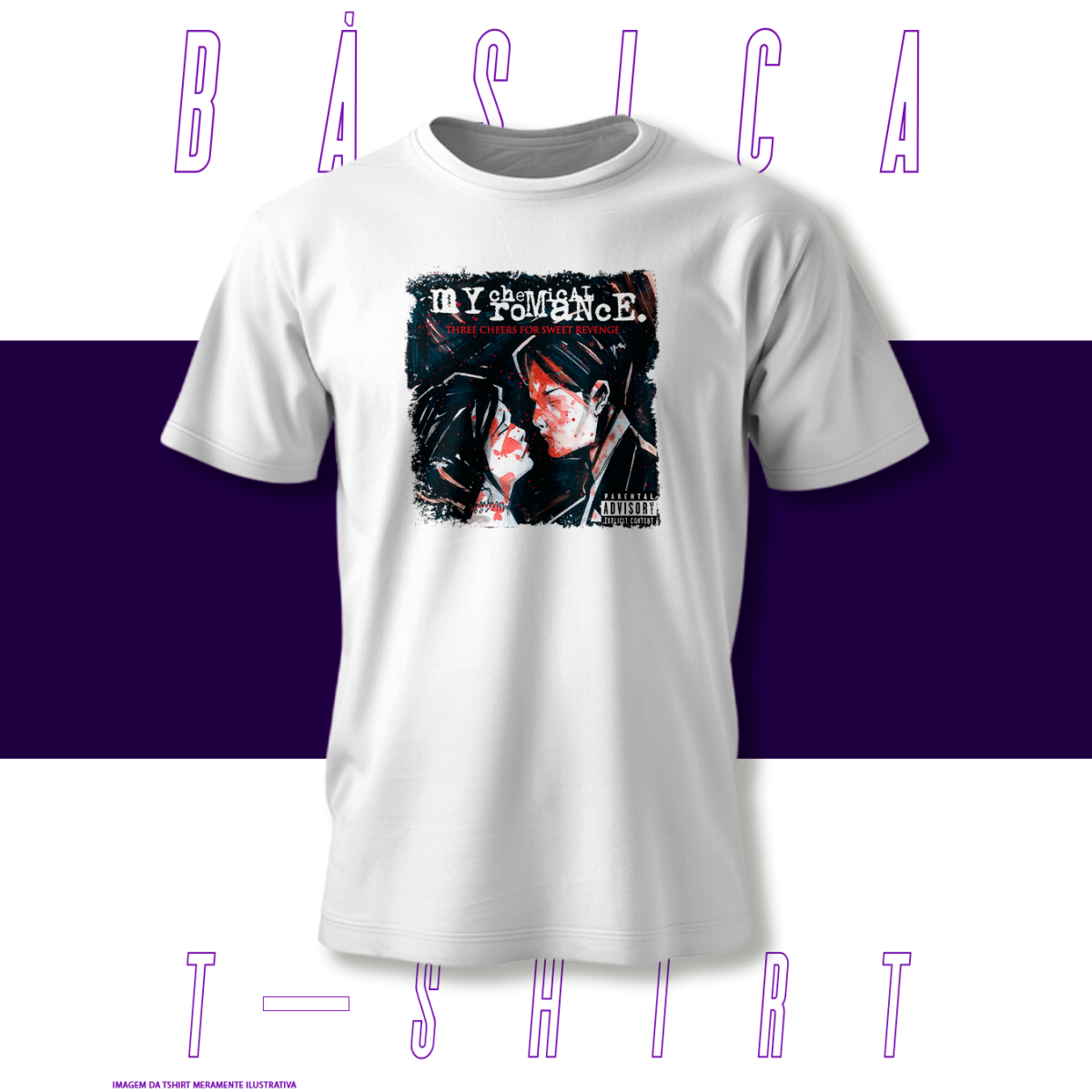 Nome do produto: Camiseta Básica - My Chemical Romance