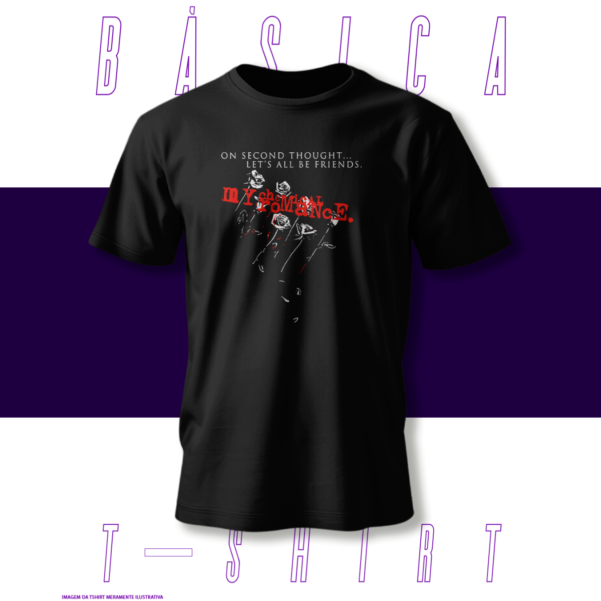 Nome do produto: Camiseta Básica - My Chemical Romance