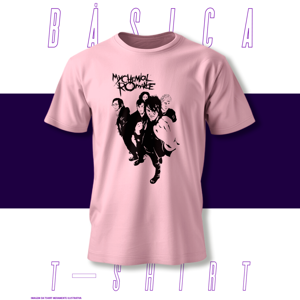 Nome do produto: Camiseta Básica - My Chemical Romance