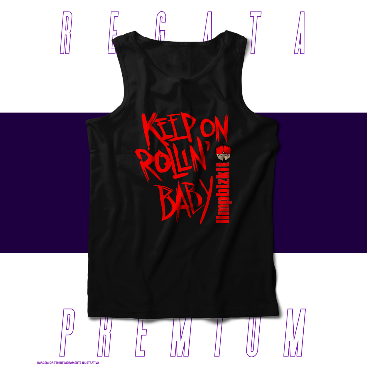 Nome do produto: Regata Premium  - Limpbizkit