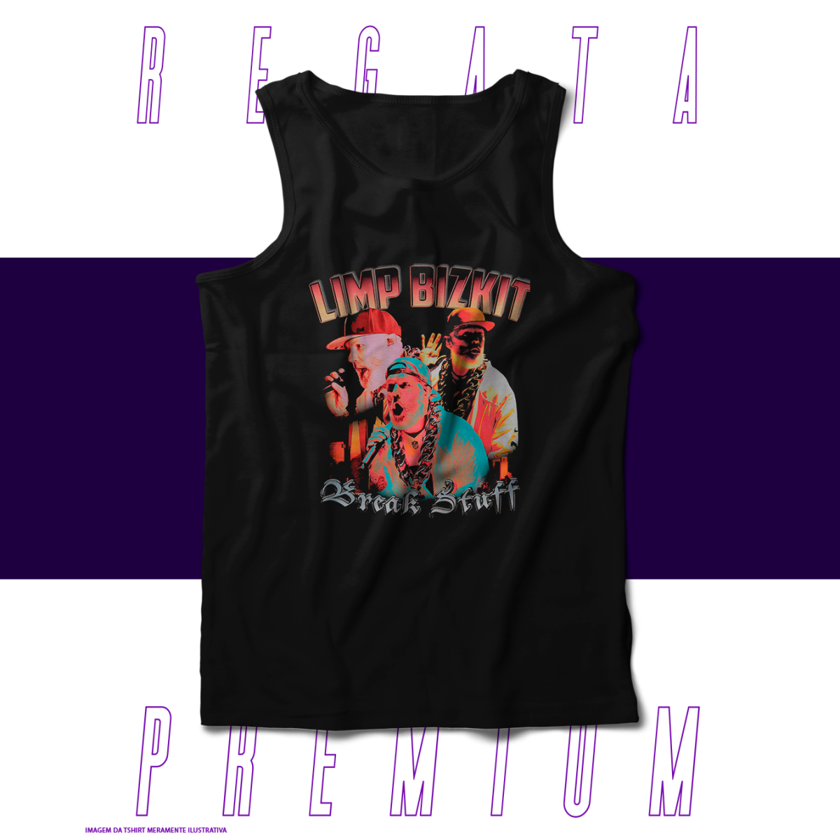 Nome do produto: Regata Premium  - Limpbizkit