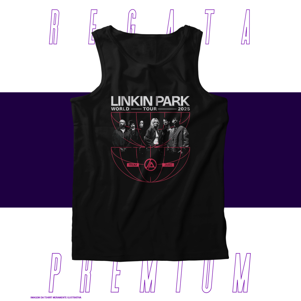 Nome do produto: Regata Premium - Linkin Park