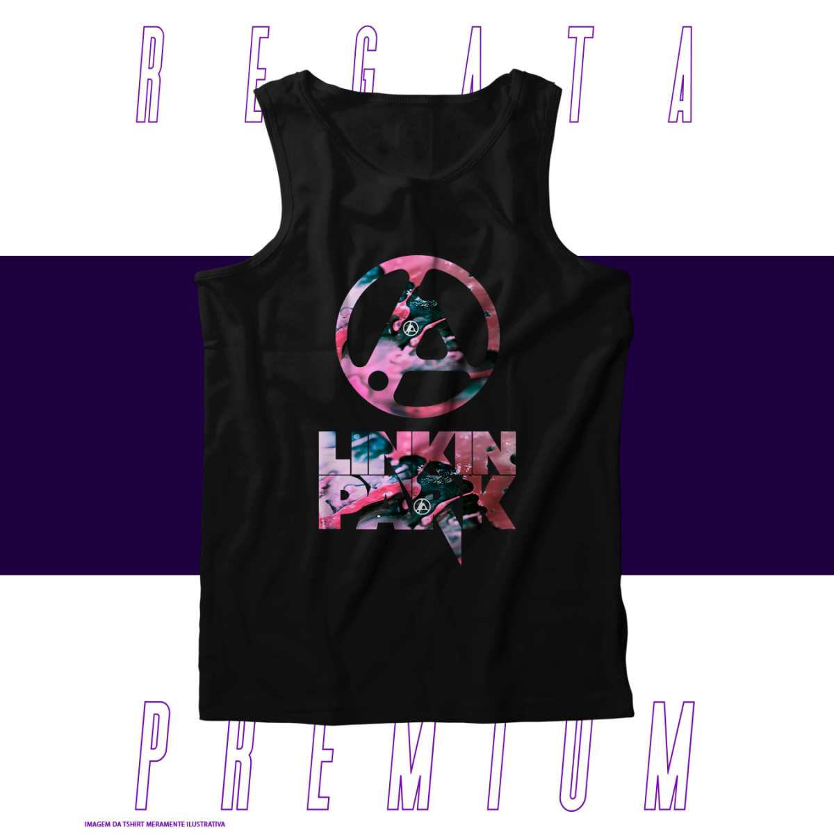Nome do produto: Regata Premium - Linkin Park