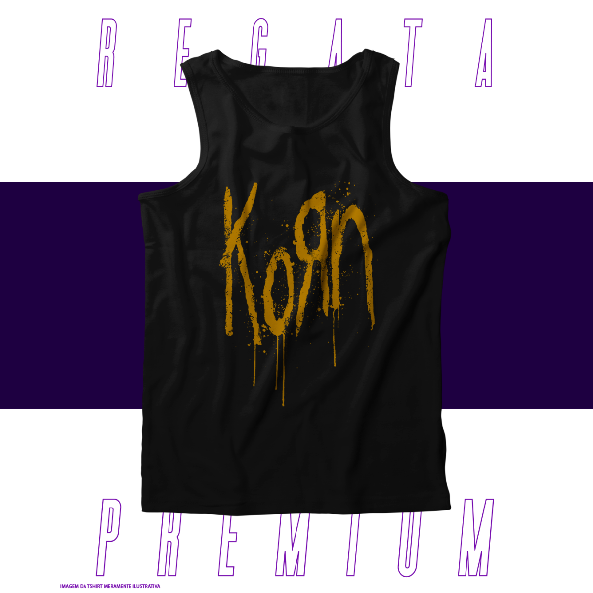 Nome do produto: Regata Premium - Korn