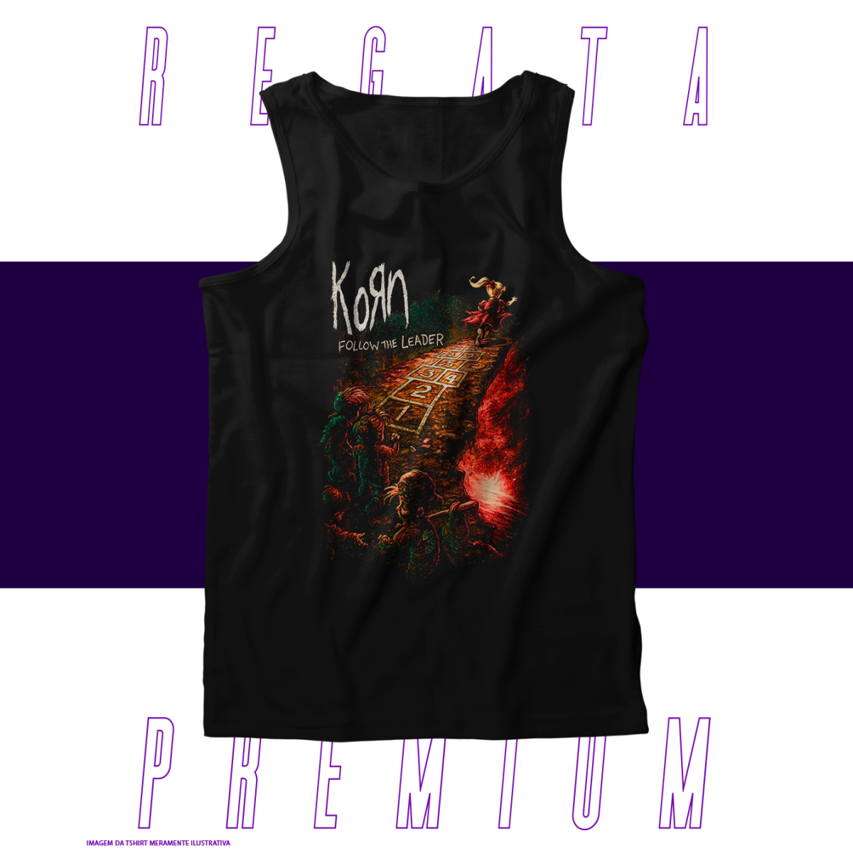 Nome do produto: Regata Premium - Korn