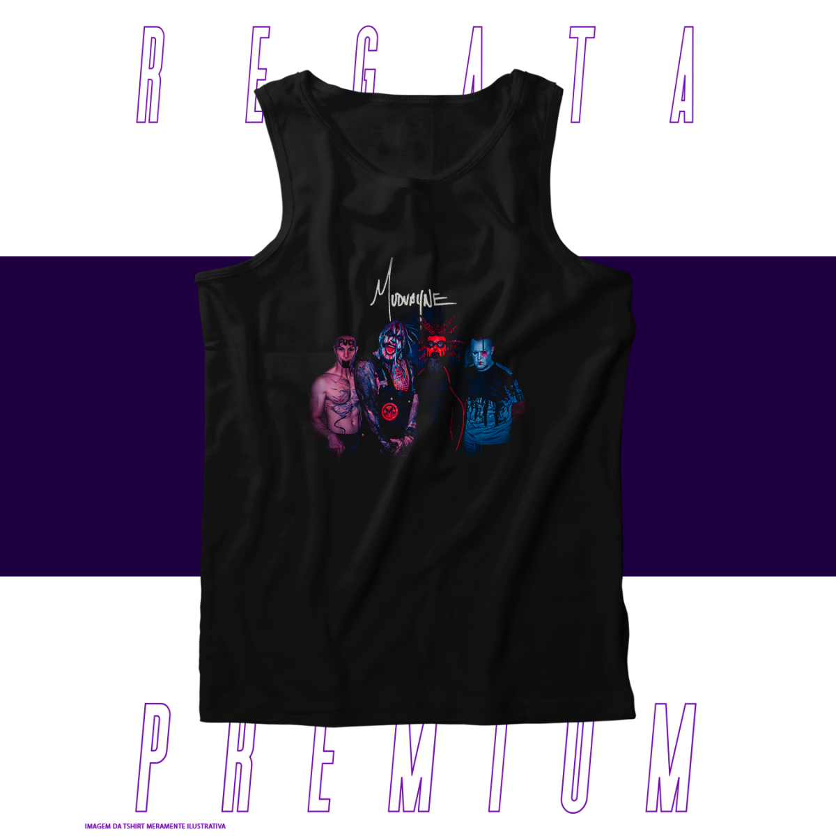 Nome do produto: Regata Premium - Mudvayne 