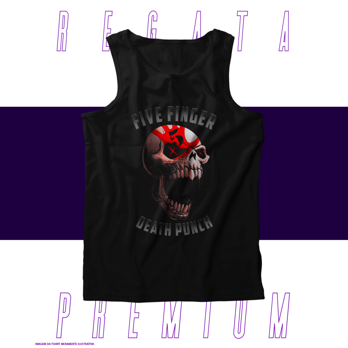 Nome do produto: Regata Premium - Five Finger Death Punch