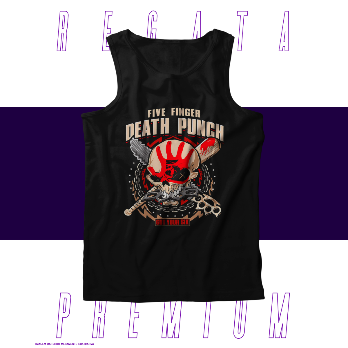 Nome do produto: Regata Premium - Five Finger Death Punch