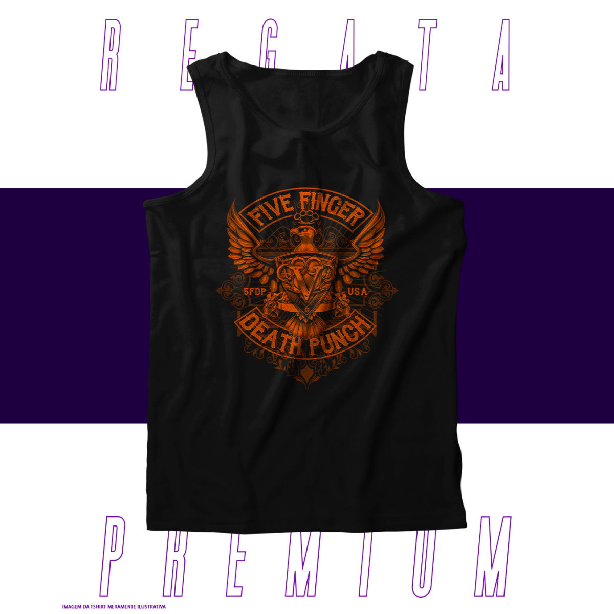 Nome do produto: Regata Premium - Five Finger Death Punch