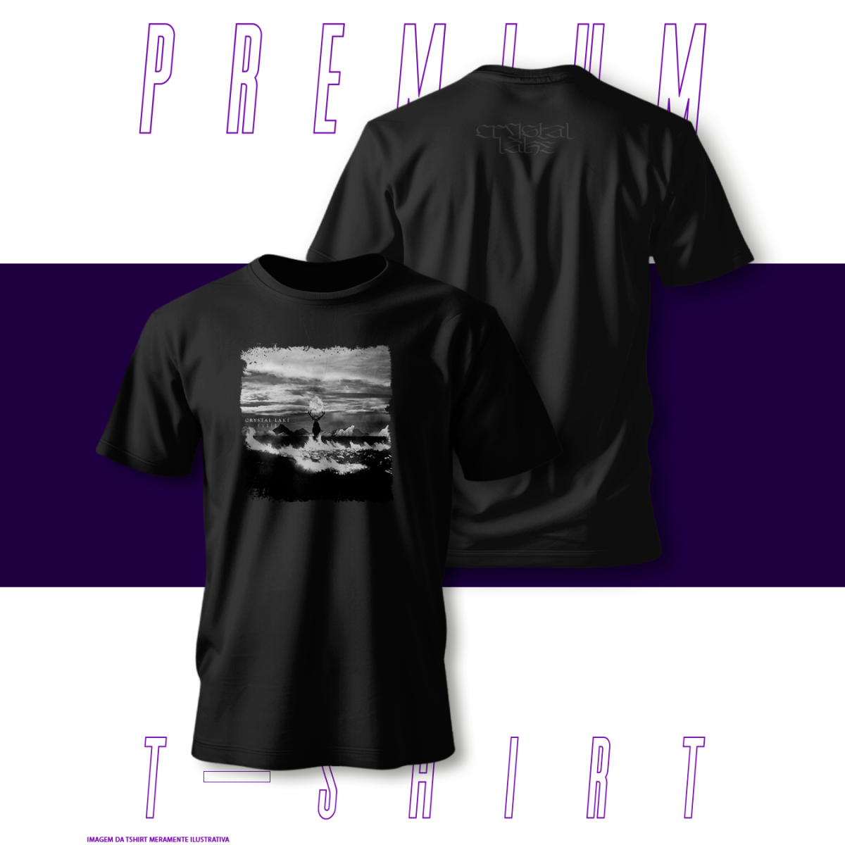 Nome do produto: Camiseta Premium - Crystal Lake