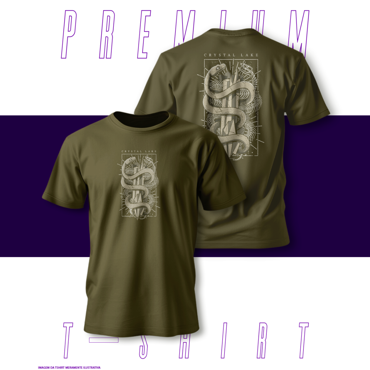 Nome do produto: Camiseta Premium - Crystal Lake