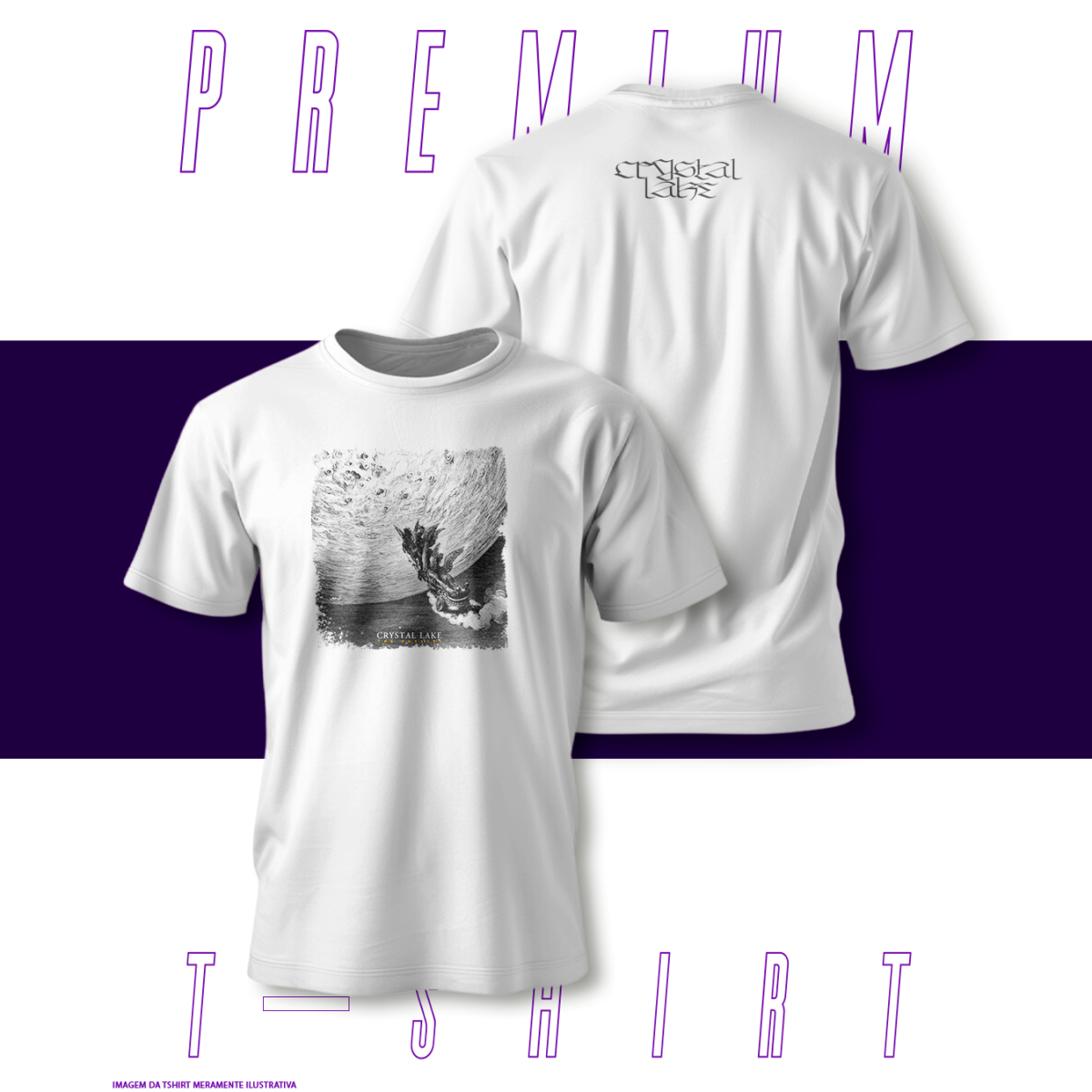 Nome do produto: Camiseta Premium - Crystal Lake