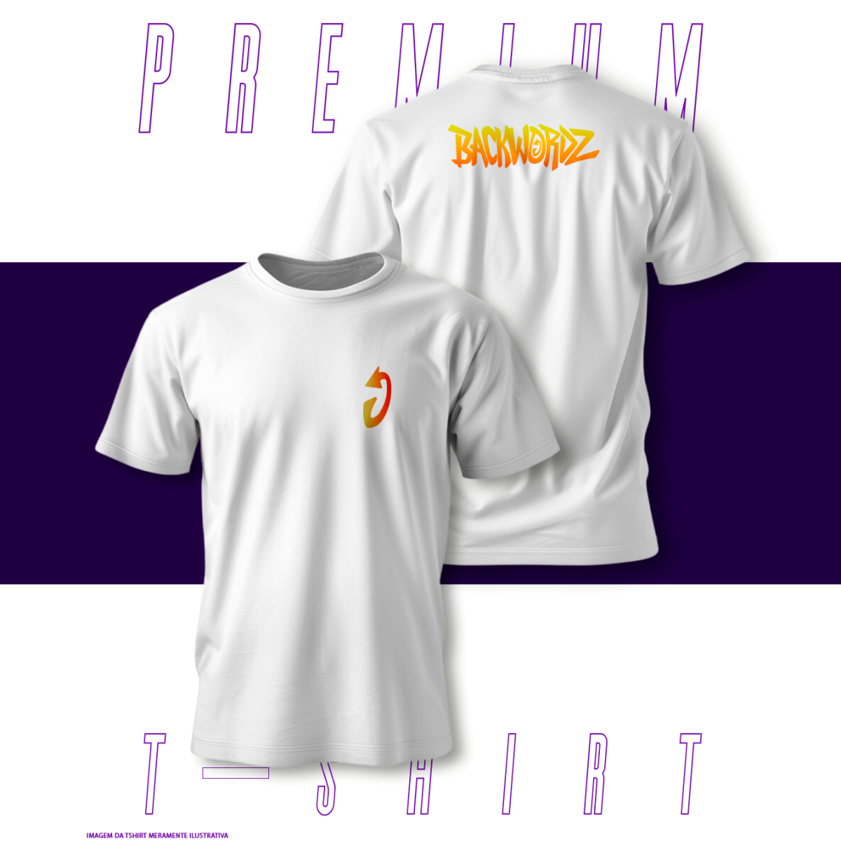 Nome do produto: Camiseta Premium - Backwordz
