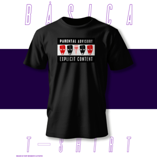 Nome do produto Camiseta Básica - Parental Advisory - Marylin Manson