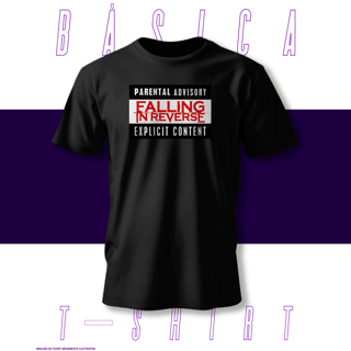 Nome do produto Camiseta Básica - Parental Advisory - Falling In Reverse