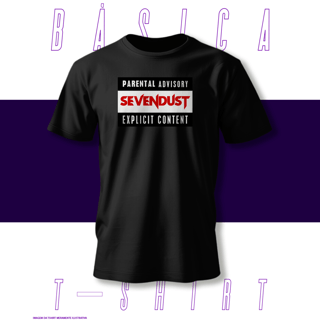 Nome do produto Camiseta Básica - Parental Advisory - Seven Dust
