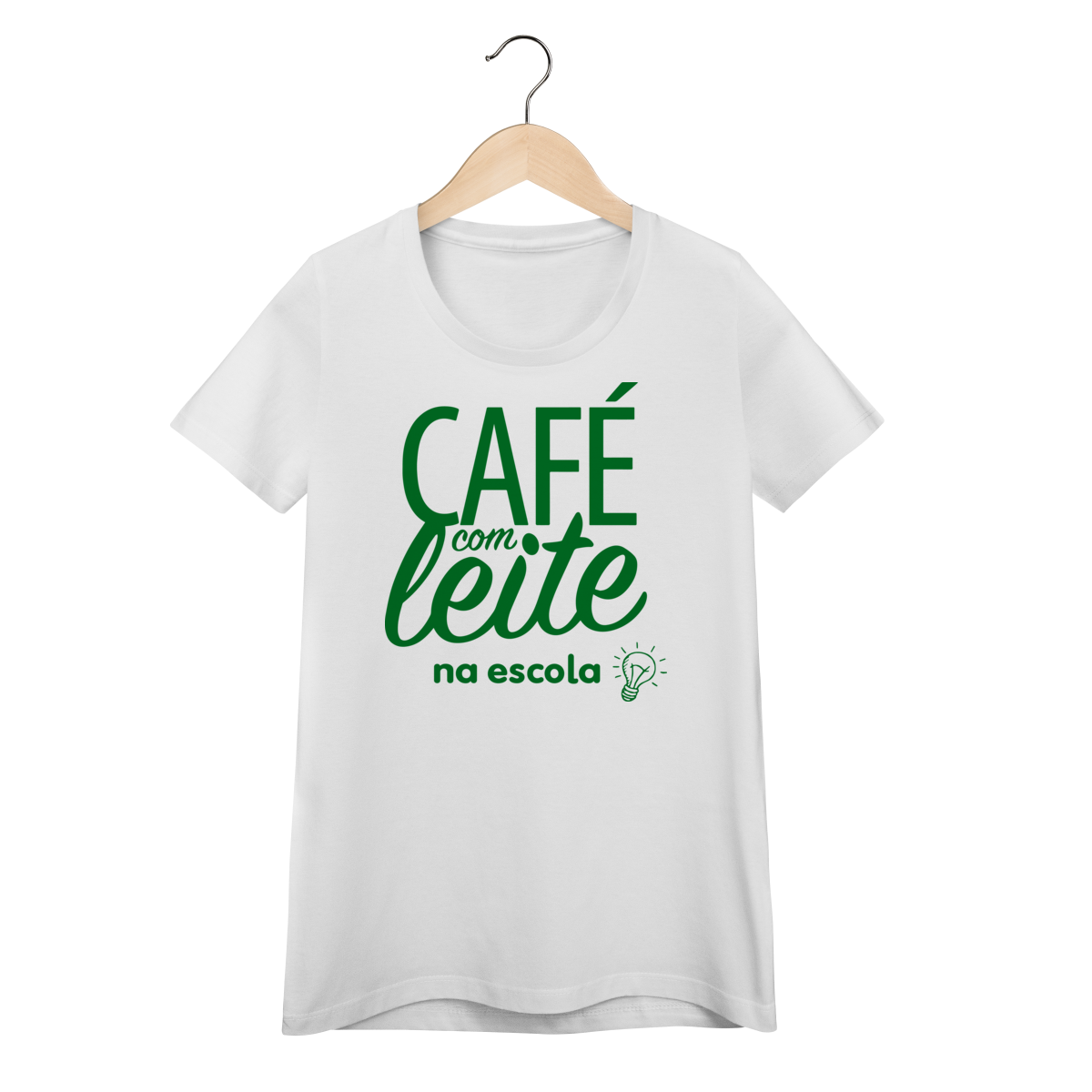 Nome do produto: Café com Leite na Escola (Branca Feminina)