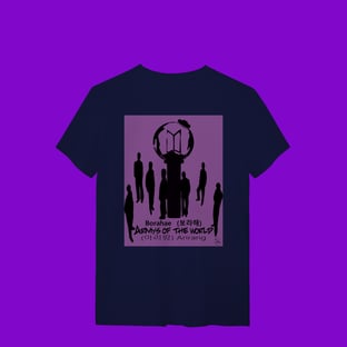 Nome do produtoBTS ARMY BOMB VER. 4 LIGHTSTICK PURPLE BORAHAE - T-Shirt