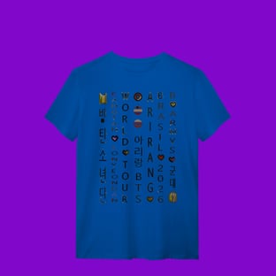 Nome do produtoBTS ARMY ARIRANG CAÇA-PALAVRAS - T-Shirt