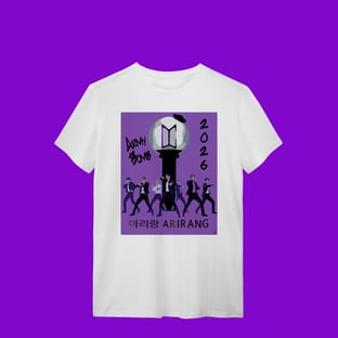 Nome do produtoBTS ARMY BOMB VER. 4 LIGHTSTICK PURPLE ARIRANG - T-Shirt