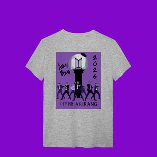 Nome do produtoBTS ARMY BOMB VER. 4 LIGHTSTICK PURPLE ARIRANG - T-Shirt