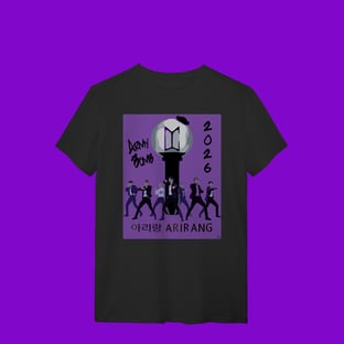 Nome do produtoBTS ARMY BOMB VER. 4 LIGHTSTICK PURPLE ARIRANG - T-Shirt