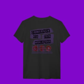 Nome do produto  BTS WORLD TOUR ARIRANG SÃO PAULO 2026 - T-Shirt