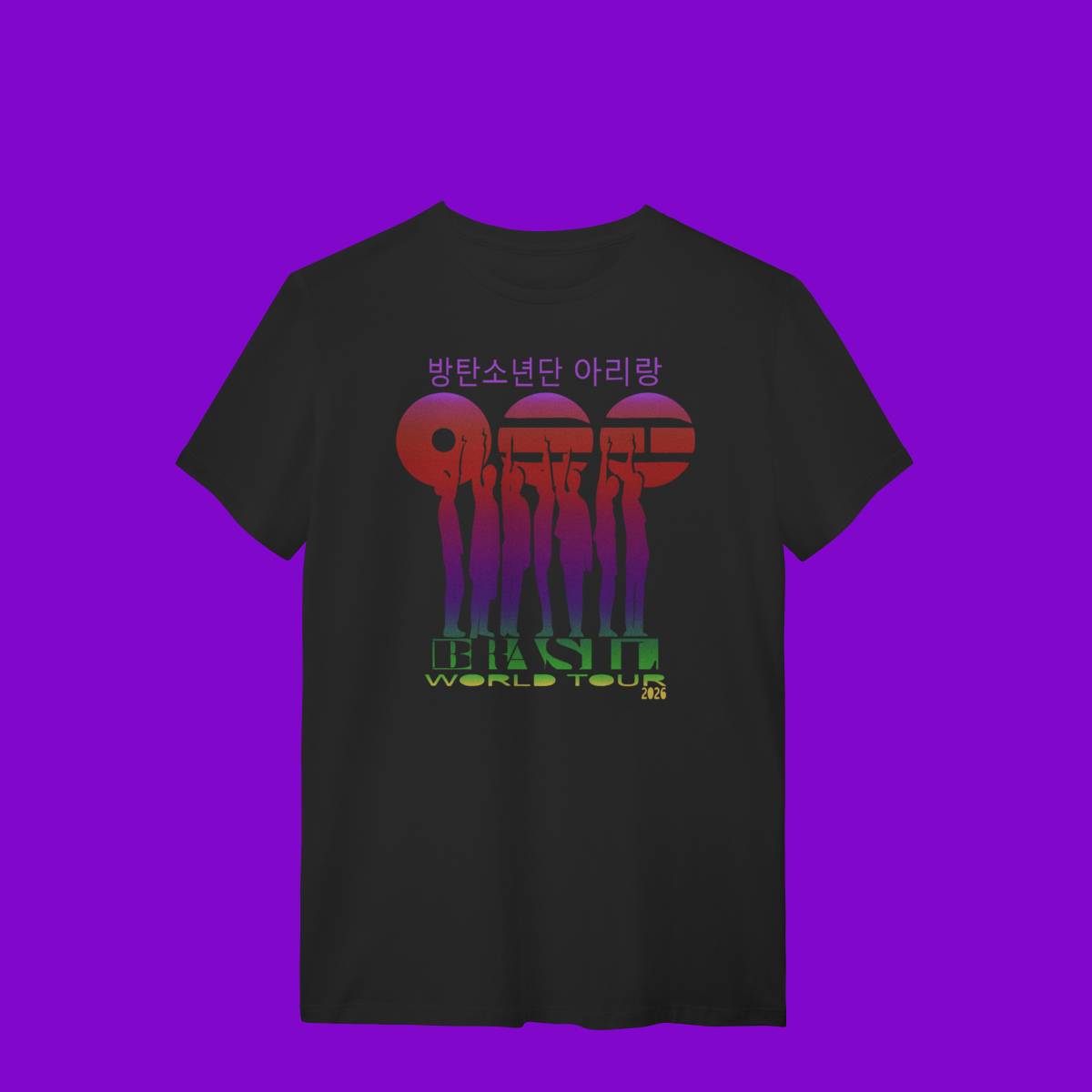 Nome do produto: BTS ARIRANG TOUR BRASIL - T-Shirt