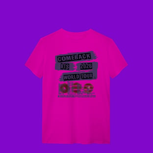 Nome do produtoBTS WORLD TOUR ARIRANG SÃO PAULO 2026 - T-Shirt