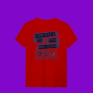 Nome do produtoBTS WORLD TOUR ARIRANG SÃO PAULO 2026 - T-Shirt