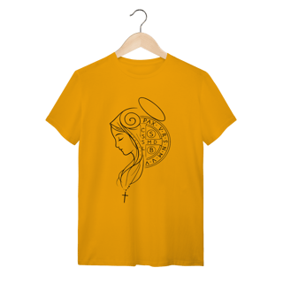 Nome do produto Camiseta Unissex Nossa Senhora e Cruz de São Bento