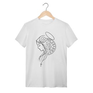 Nome do produto Camiseta Unissex Nossa Senhora e Cruz de São Bento
